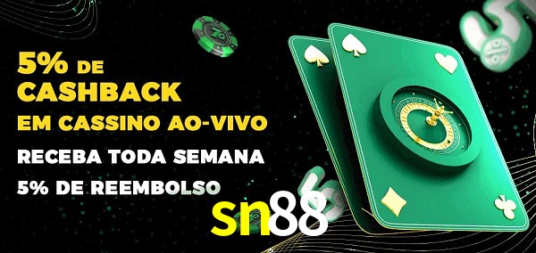 Promoções do cassino ao Vivo sn88